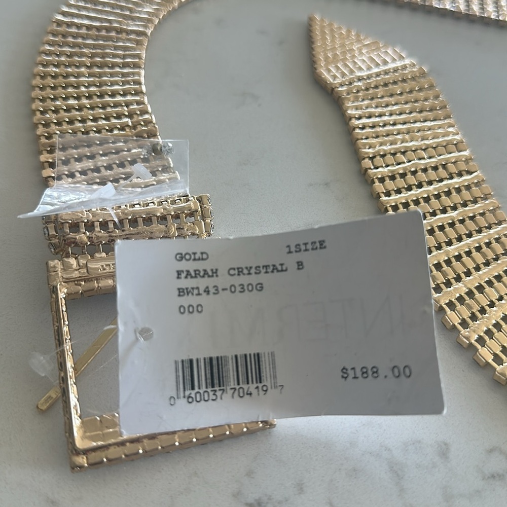 Gold Crystal Rhinestone Belt Intermix - Picture 6 of 6